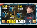 BEST TH12 WAR RANK BATTLE BASE WITH COPY LINKS TH12 ANTI 3 STAR BASE 2026 TH12 ANTI AIR