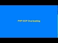 PHP OOP Overloading