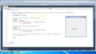 Visual Basic 2 Integer Shorthand Math -