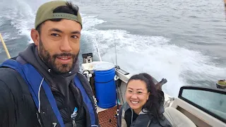 Salmon fishing with my baby mama