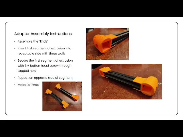 2020 Aluminum Extrusion to 3/4 inch PVC Adapter video thumbnail