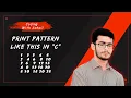 Pattern 9 C Programming Coding With Sohail
