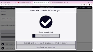 Learn Basic JavaScript Add Two Numbers with JavaScript freeCodeCamp org Google Chrome 2019 12 1