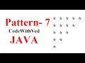 Pattern - 7 star print in java Decrees star print in java star pattern print in java