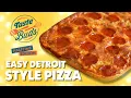 Detroit-style pizza Halftime with Taste Buds