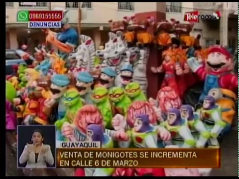 Venta de monigotes se incrementa en calle 6 de Marzo