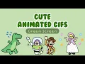 Cute Animated GIFs Green Screen