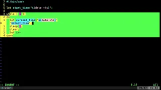 Linux Shell Timer Stopwatch BASH Script Part 1