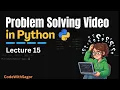 Python Problem solving part 01 Python Tutorial Bangla for Beginners CodeWithSagor
