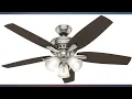 Hunter Newsome Indoor Ceiling Fan with LED Lights and Pull Chain Control 52 review