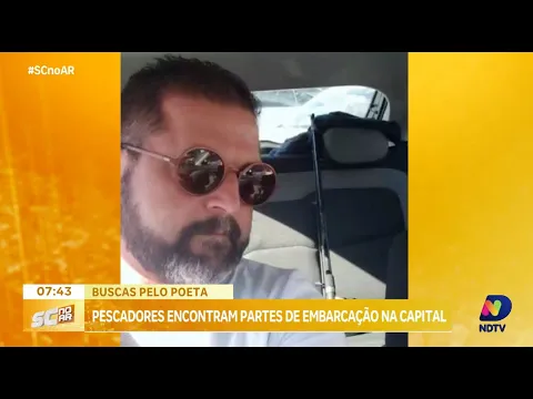 Possíveis destroços de embarcação de poeta desaparecido são encontrados por pescadores