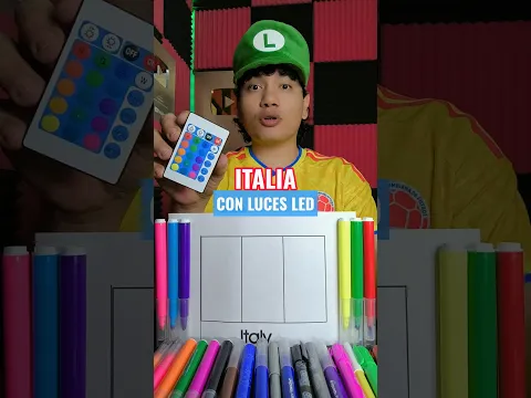 PINTANDO LA BANDERA DE ITALIA CON LUCES LED
