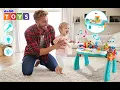 deAO 2 in 1 Bluetooth Learning Activity Table Building Blocks Panel Sound and Light Functions-MFLT-2