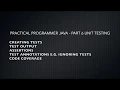 Tutorial Practical Programmer Java IntelliJ IDEA - Part 6 Unit Testing