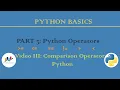 Python Comparison Operators Python Operators Python Basics Python Beginners
