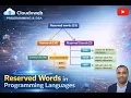 Reserved Words Explained Used vs Unused Keywords Modifiers Literals Java Basics