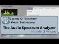 Audio Analyzer in 3 Minutes sovatorg Introduction to the Spectrum Analyzer