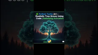 Python Turtle Project Realistic Tree Animation Beautiful Coding Art