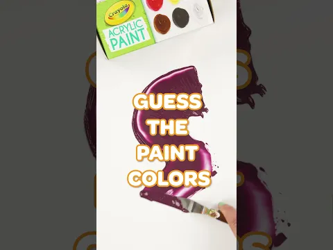 Can You Guess the Purple? 🎨 | Reverse Paint Mixing Challenge