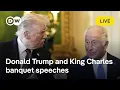 Download Lagu Live: King Charles and US President Trump deliver speeches at the State Banquet | DW News