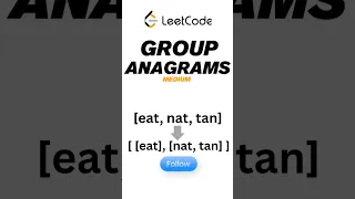 Group Anagrams leetcode dsa