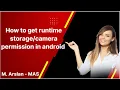 How to get runtime permission in android Permissions for mobile