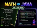Convert Mathematical Expressions to Java Like a Pro