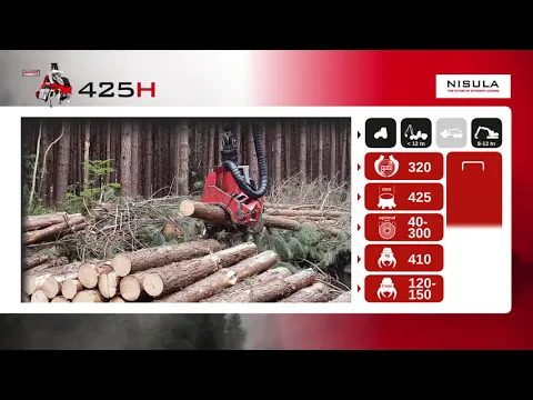 Video brochure of Nisula 425H harvester head