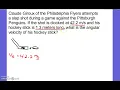 Tangential Velocity Problem 2020