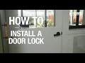 How to install a door lock - Bunnings Warehouse