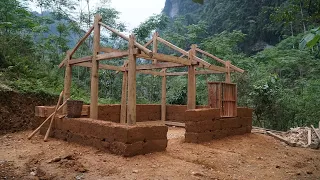 Ancient Technique To Build A House With Nature Materials Simple But Enough Primitive Skills 