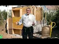 Hanf Lehm stampfen  - Sauna selber bauen aus Lehm