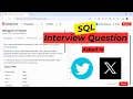 Histogram of Tweets SQL Solution DataLemur Twitter Interview Question Explained