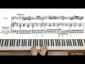 CPE Bach - "Hamburger" Sonata in G for Flute and Continuo, 1st Mov: Piano Accompaniment [Fast]