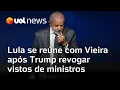 Download Lagu Lula se reúne com Mauro Vieira após Trump revogar vistos de ministros do STF