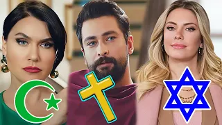 ديانات والأعمار الحقيقية لــ ابطال مسلسل التفاح الحرام لن تصدقو ان بعضهم غير مسلم 