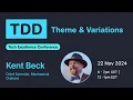 TDD Theme Variations Kent Beck