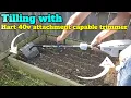 Tilling with Hart 40v attachment capable trimmer and not Hart tiller attachment