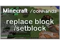 Minecraft Commands setblock Tutorial