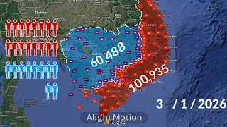 Vietnam vs Cambodia using Google Earth Only Fiction