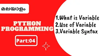 Part 4 Python Malayalam Tutorial For Beginners Python Coding Challenge Aamil world