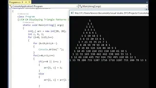 C Displaying Triangle Patterns Nested For Loops