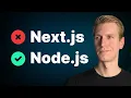Next js with a separate server - good idea