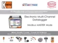 Electronic Multi-Channel Datalogger - Modbus MASTER Mode