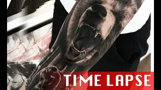 The mighty bear - Tattoo time lapse
