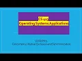 Concurrency Mutual Exclusion and Synchronization