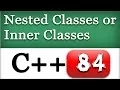 Nested Classes or Inner classes in C CPP Tutorial
