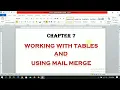Class-5 ch-7 Working with tables and using mail merge Part 4