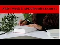 NR667 Week 2 APEA Practice Exam