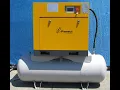 2024 Panrui 10 HP Rotary Screw Air Compressor VFD 220V Single Phase 38 CFM Tank